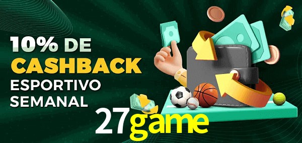 10% de bônus de cashback na 27game