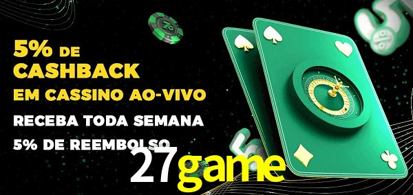 Promoções do cassino ao Vivo 27game